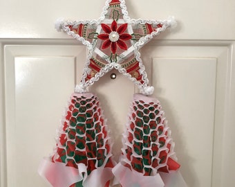 Made To Order Handcrafted 12x21 inches Filipino Christmas Parol. Made with Bamboo and Fabric