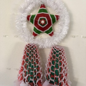 Handcrafted Filipino Christmas Parol: Paper Star Lantern with LED