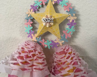 Made To Order  3x5 inches Miniature Handcrafted Filipino Christmas Lantern Ornament AKA Parol