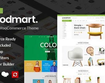 WoodMart - Multipurpose WooCommerce Wordpress Theme · Elementor Pro Theme · Ecommerce Theme · Website Template 88 Design Theme for any Niche