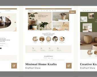 Boho Style Wordpress Template for Furniture, Art & Crafts Fashion, Home Decor - Editable  Nature Design Ecomet Responsive Theme