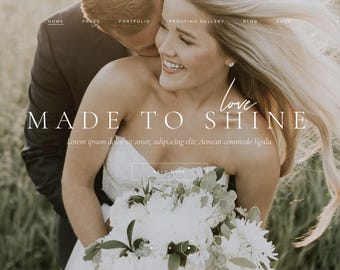 Solene WordPress Theme | Feminine WordPress Theme | Elementor Pro Theme | Photography Theme Ecomet Themes Photography Wedding and Portfelio