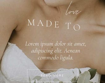 Tema de WordPress Solene / Tema de WordPress femenino / Tema Elementor Pro / Tema de fotografía Portafolio de fotografía de bodas de Ecomet Themes