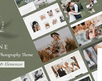 Solene WordPress Theme | Feminines WordPress Theme | Elementor Pro Theme | Fotografie Thema | Ecomet Themes Hochzeitsfotografie Theme