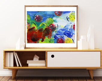 The Sea Asbtract Art Painting - Digital Download Wall Art - Printable Home Decor