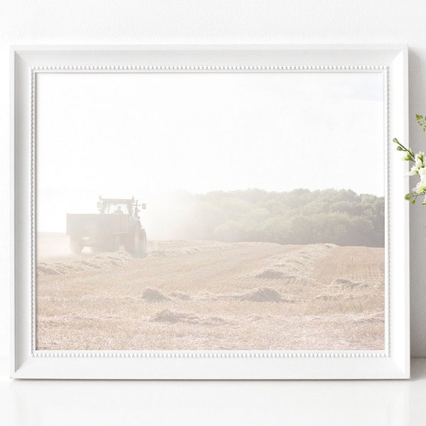 A Field in Harvest English Countryside - Digital Download Printable Wall Art - Photography Home Decor