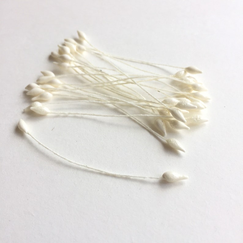 Vintage flower stamens, vintage pips for flower making, bridal crowns, millinery supplies LISTING FOR 3 BUNDLES image 1