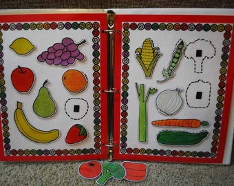 Fruit and Vegetable Printable Game