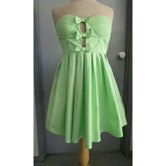 Vintage 1990s Strapless Prom Dress Mini short tutu