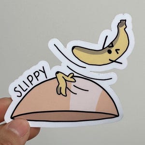 Autocollant en vinyle résistant à l'eau, résistant à l'eau et à enfilage banane