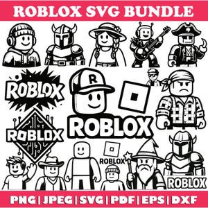 Roblox Svg Bundle, Robot Svg, Gaming Svg Files for Cricut, Roblox Png, Roblox Boy Svg, Birthday Svg, Roblox Font, Roblox Clipart, Svg, Png.