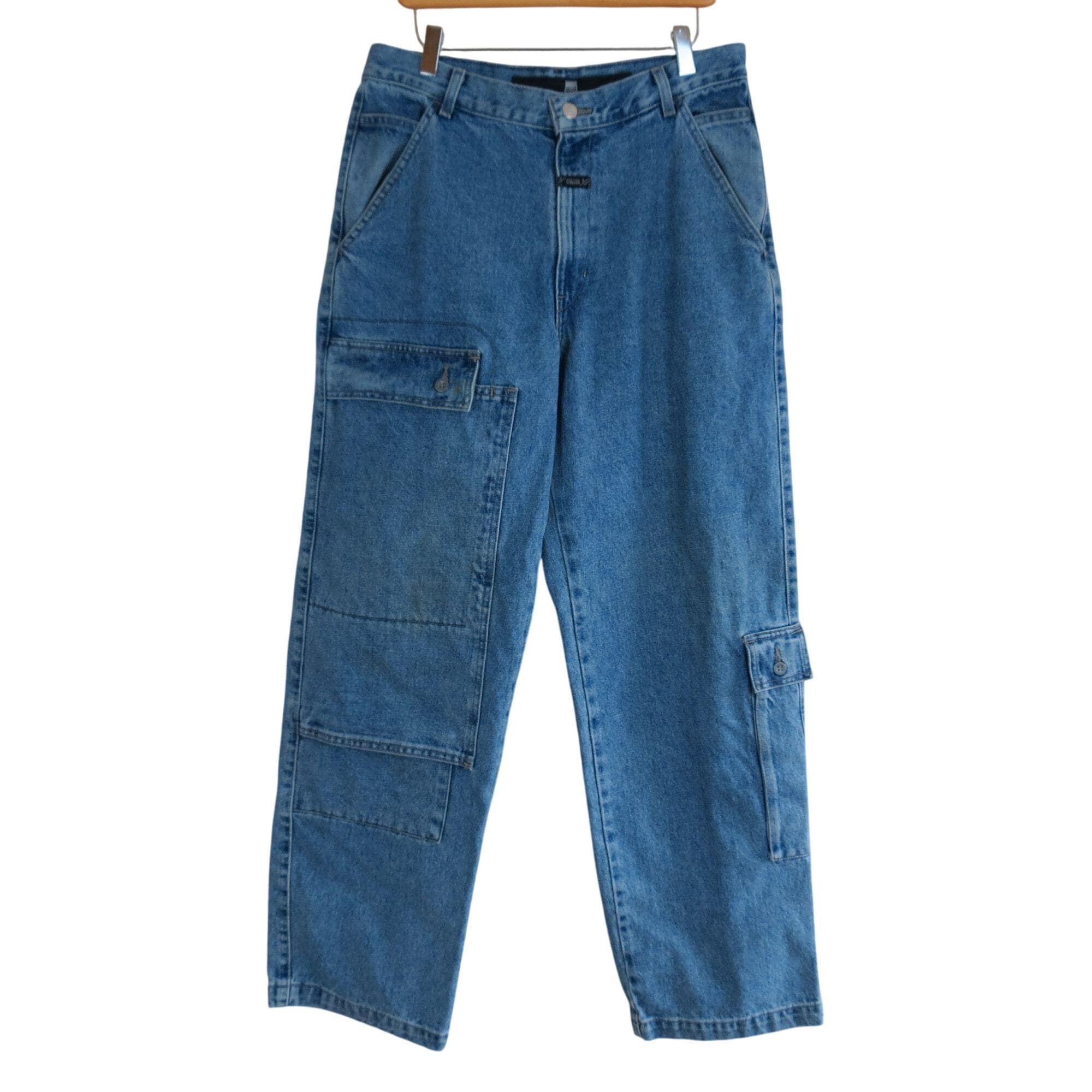 Denim Cargo Jeans - Etsy Denim Cargo Jeans - Etsy