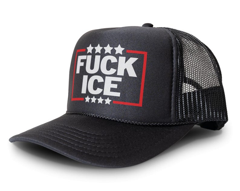 Fuck ICE Trucker Hat - Anti Fascist Fascism Protest Cap
