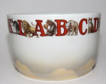 Vintage ABC Alphabet Child Bowl Made In Germany