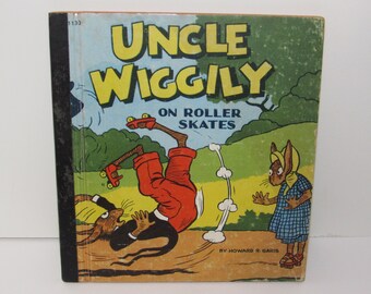 Vintage Uncle Wiggily Children's book "Uncle Wiggily On Roller Skates" By Howard R. Garis