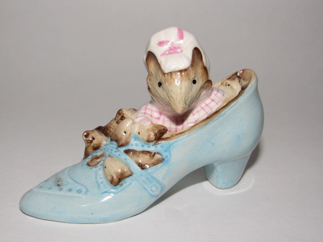 Vintage Beatrix Potter "the Old Woman Who Lived in A Shoe" Porcelain ...