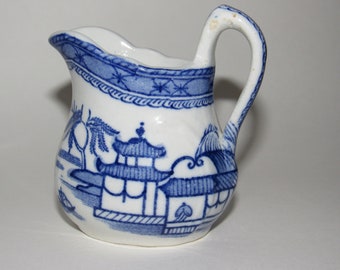 Mason's Blue And White Ironstone Small Creamer