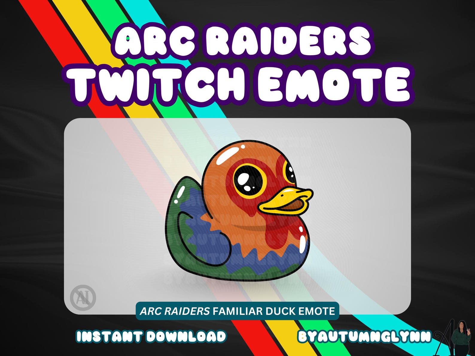 Arc Raiders Familiar Duck Twitch Emote Rubber Duck Scrappy Bird