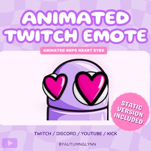 Funny Animated Twitch Emote - REPO Heart Eyes Emote | Funny Discord Emotes | Emote for Streamers, VTubers, & Creators | Youtube, Kick