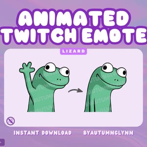 Funny Twitch Emote - Lizard Meme Animated Emote | Funny Discord Emotes | TikTok Trend Emote for Streamers, VTubers, Creators | Youtube, Kick