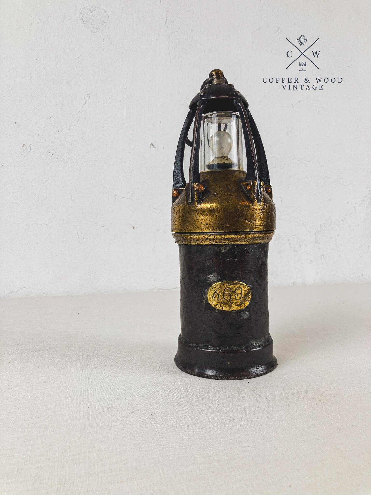 Antique mining lamp - Etsy 日本