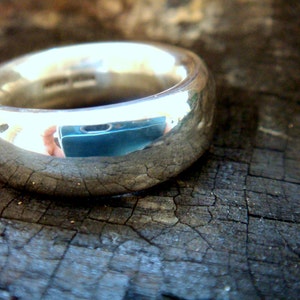 mens wedding band, man's ring, men's wedding ring, 8mm wide wedding band ring, sterling silver ring, unisex comfort fit, heavy, chunky image 1