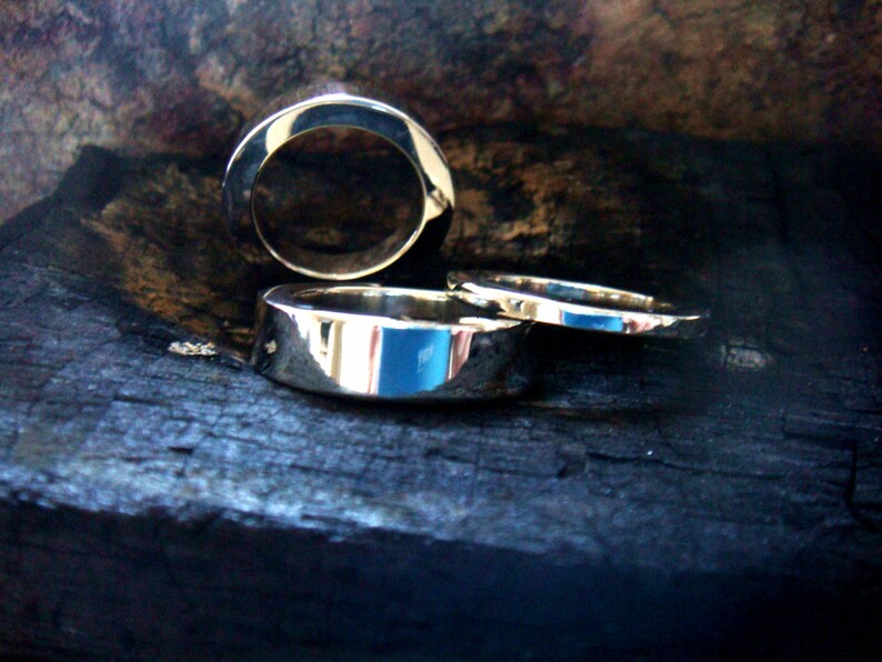 Heavy and Chunky Silver Ring 2mm 4mm 6mm Mens Wedding Band Etsy UK