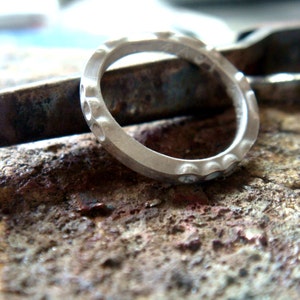 2mm thin silver ring, secret message/ hidden message ring, Morse code, commitment, purity, friendship, promise etc, unisex