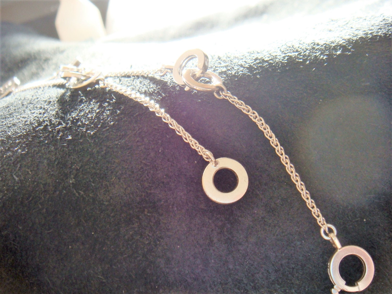 Long Sterling Silver Chain by Sections, Sterling Silver