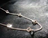 アクセサリー [el-1] Extra Long Necklace silver Long Sterling Silver Chain by Sections, Sterling Silver