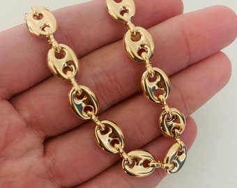 Gold Filled Men's Bracelet,Link Bracelet, Gold Bracelet, Bracelet,Bracelet for Men,Men's Jewelry, Men's Gold Filled Bracelet, Chain Bracelet