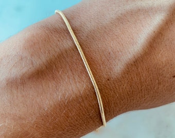 gold beaded bracelet 24k yellow gold plated bracelet Thin gold bracelet layering gold bracelet gold silk bracelet gold dainty bracelet
