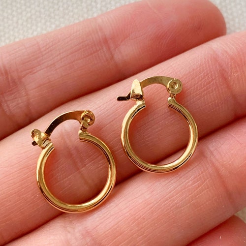 Small Hoop Earrings Tiny Gold Hoops Dainty Hoop Earrings Etsy