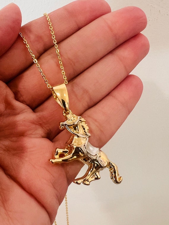 Cazador Stainless Steel Fashion Cute Animal Horse Pendant Necklace for  Women Girls Gold Color Chain Necklaces Birthday Gifts - AliExpress