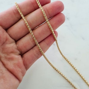 Gold Filled Spiga Chain, Gold filled Wheat Chain, Unisex Chain, Mens Chain, Womens Chain, Gold Filled Chain, Gold Filled Necklace,Spiga Link