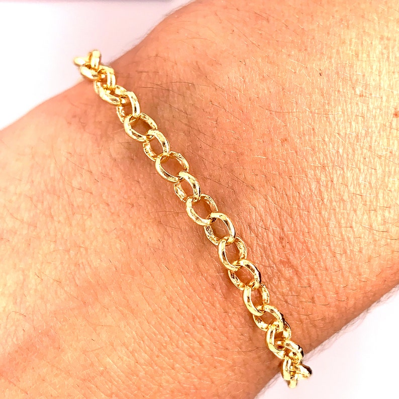 Gold Filled Bracelet Gold Layering Bracelet Gold Chain Etsy