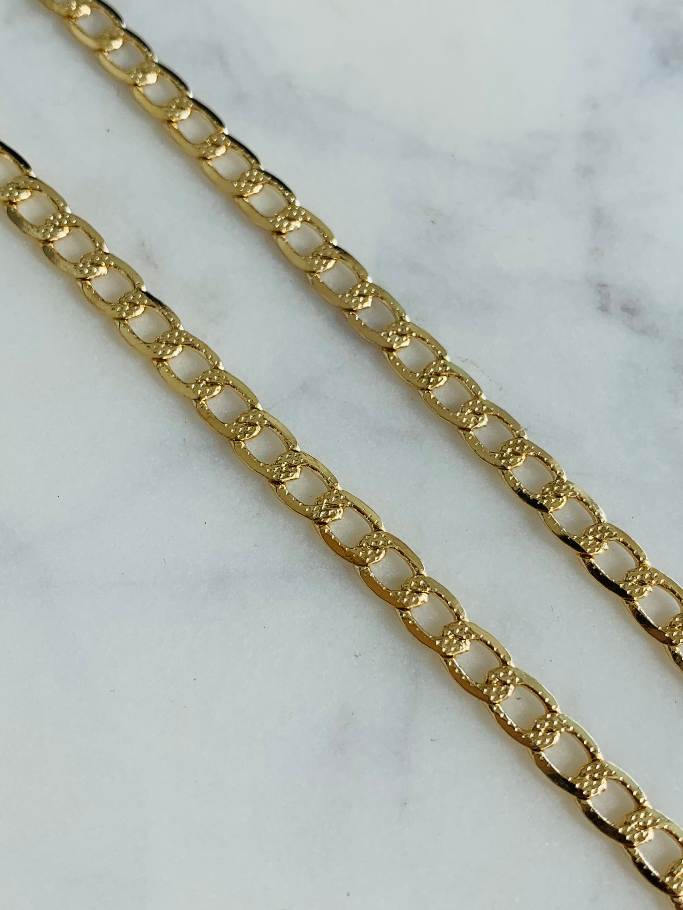 Men's Chain Curb Chain Gold Filled Chainchain Mens Etsy UK