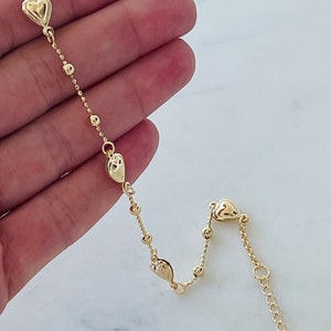 Heart Bracelet, Gold Filled Bracelet, Gold Bracelet, Bracelet, Gold Bracelet, Chain Bracelet,Dainty Gold Bracelet, Delicate Bracelet, Heart