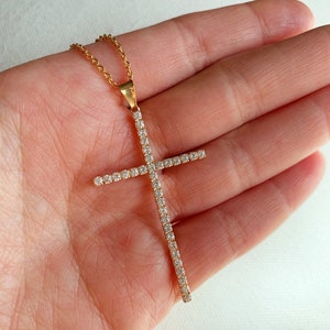 Kreuz Halskette, Kreuz Kette Halskette, Kreuz Anhänger Halskette,  Religiöses Geschenk