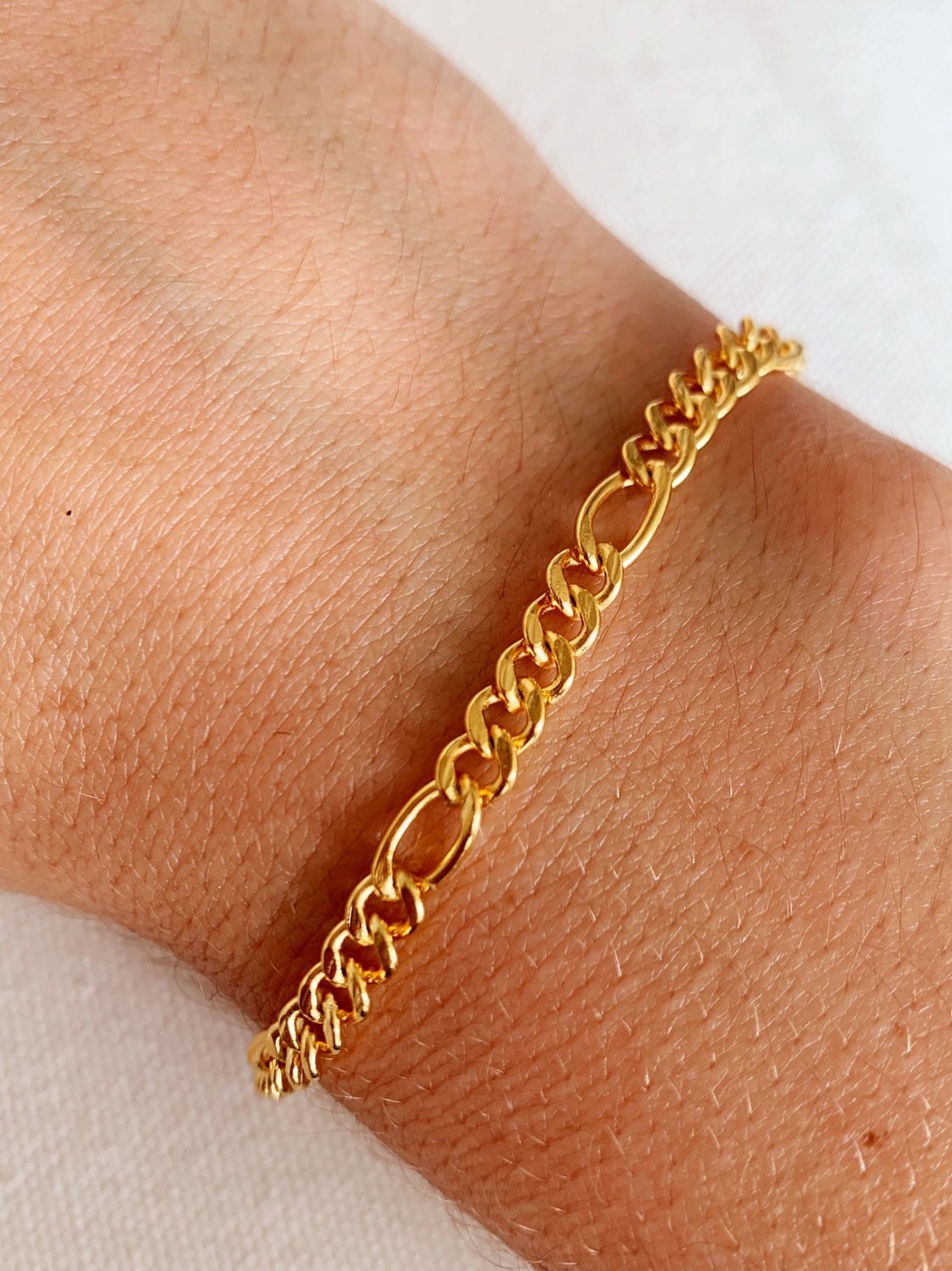 Gold Filled Figaro Bracelet Gold 