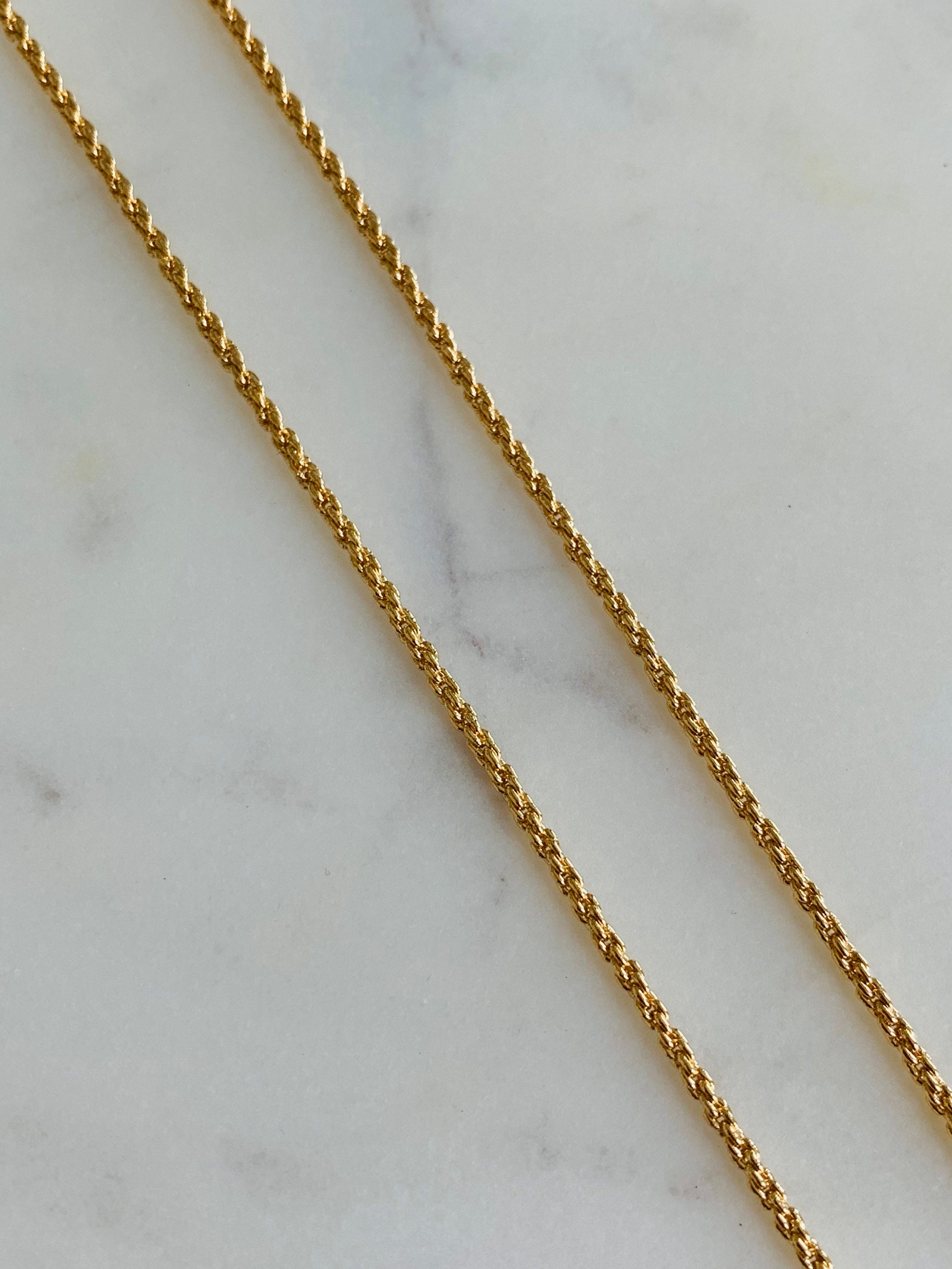 Rope Necklace, Rope Chain, Men's Chain, Gold Filled Necklace, Mens