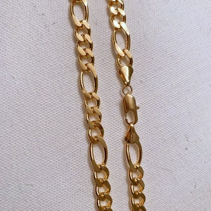 Men's Chain Figaro Chain Gold Filled Necklace Mens - Etsy