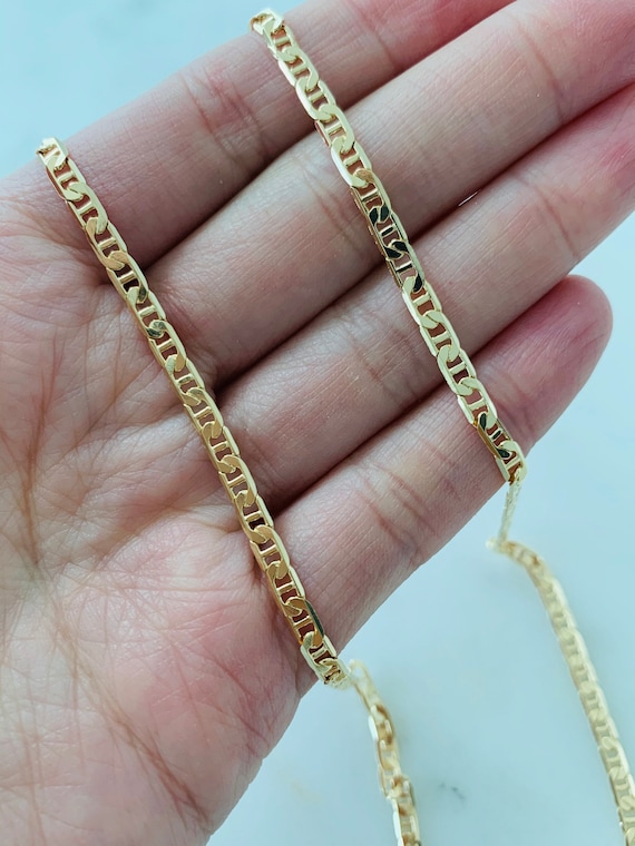 Yellow Gold Filled Chain Necklace,mariner Chain Necklace,delicate Gold  Necklace,dainty Necklace,gold Necklace,mariner Necklace,gold Necklace 