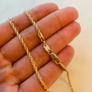 Rope Necklace, Rope Chain, Unisex Chain, Gold Filled Necklace, Gold Filled Rope Chain, Chain for Women, Chain for Men,Rope Chain,Gold Chain