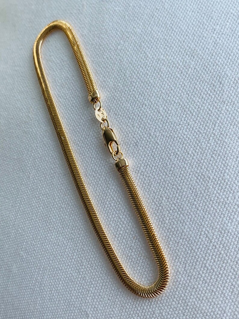 Magic Herringbone Anklet Gold Filled Anklet Delicate Anklet Etsy