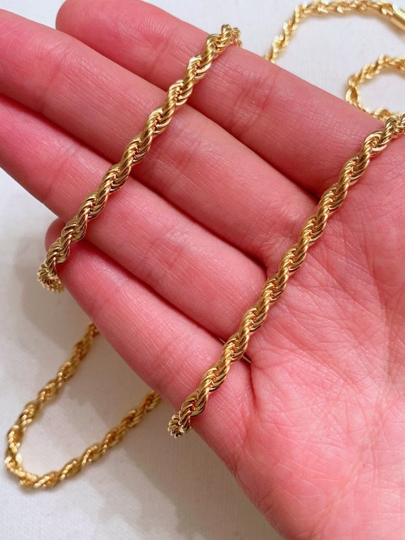 Rope Necklace, Rope Chain, Men's Chain, Gold Filled Necklace, Mens Jewelry,  Mens Necklace, Mens Gift, Jewelry for Men,necklace for Men, Gift 