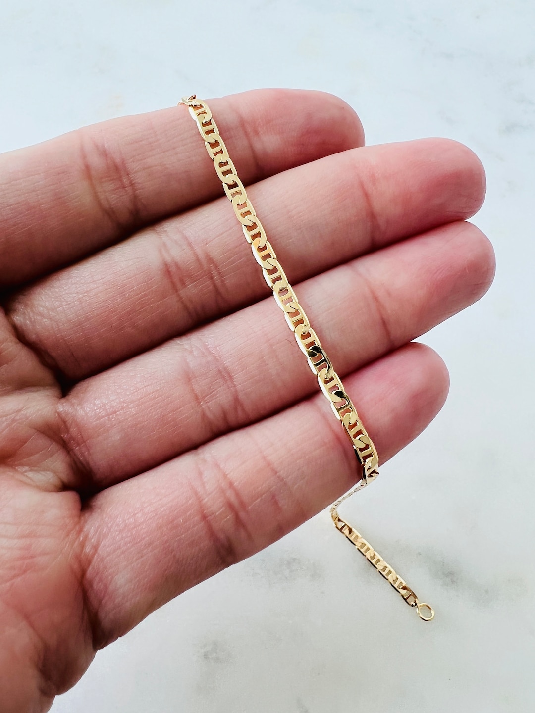 Gold Filled Mariner Bracelet, Gold Filled Bracelets, Gold Bracelet