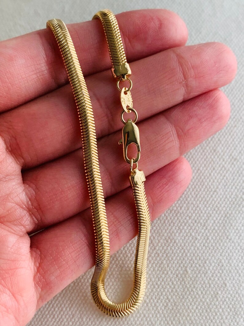 Magic Herringbone Anklet Gold Filled Anklet Delicate Anklet Etsy