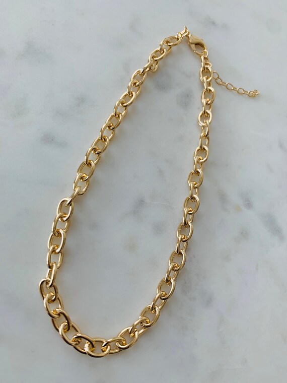 Gold Filled Chain Necklace Gold Cable 
