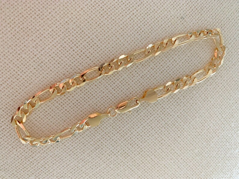 Gold Filled Figaro Bracelet Gold Layering Bracelet Gold Etsy